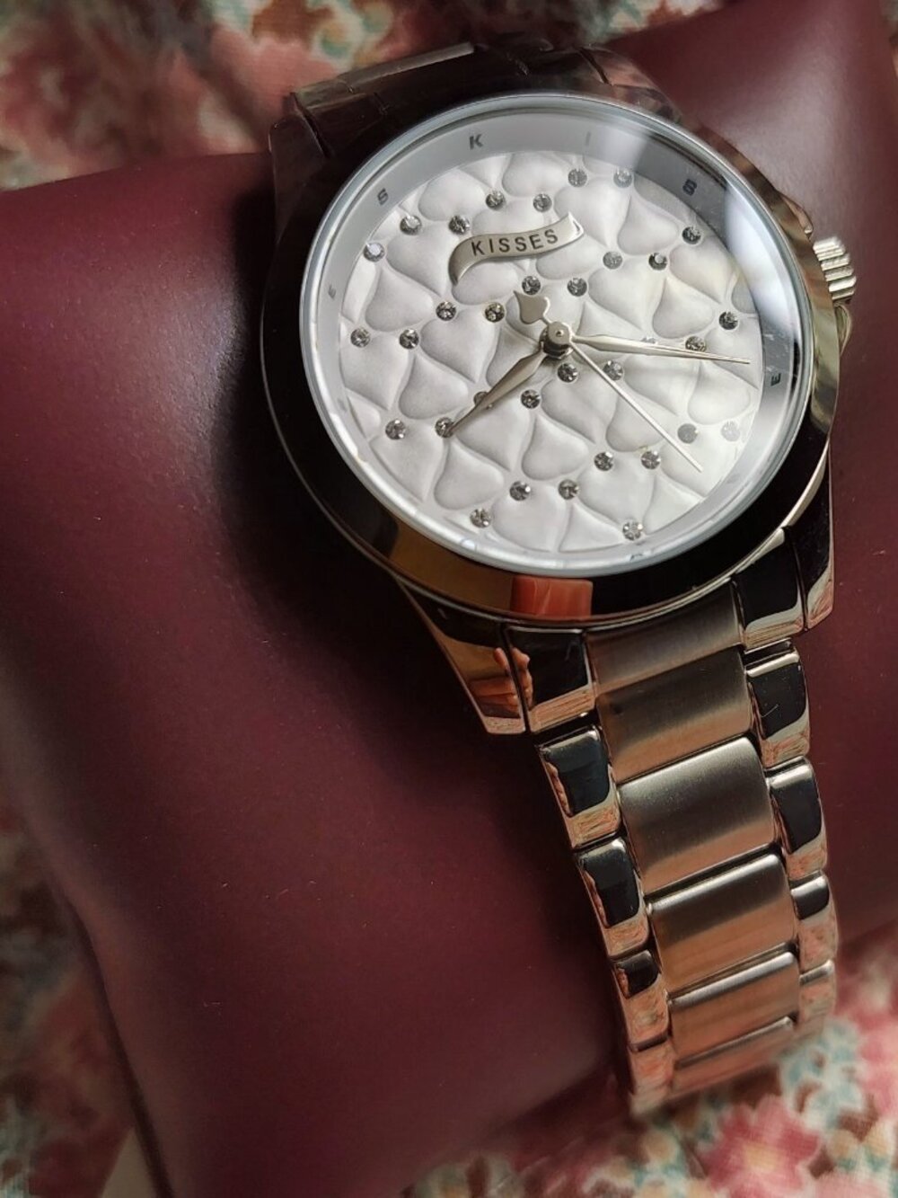 NWT NIB Hershey Kisses Silver Stainless Steel Watch MSRP 140